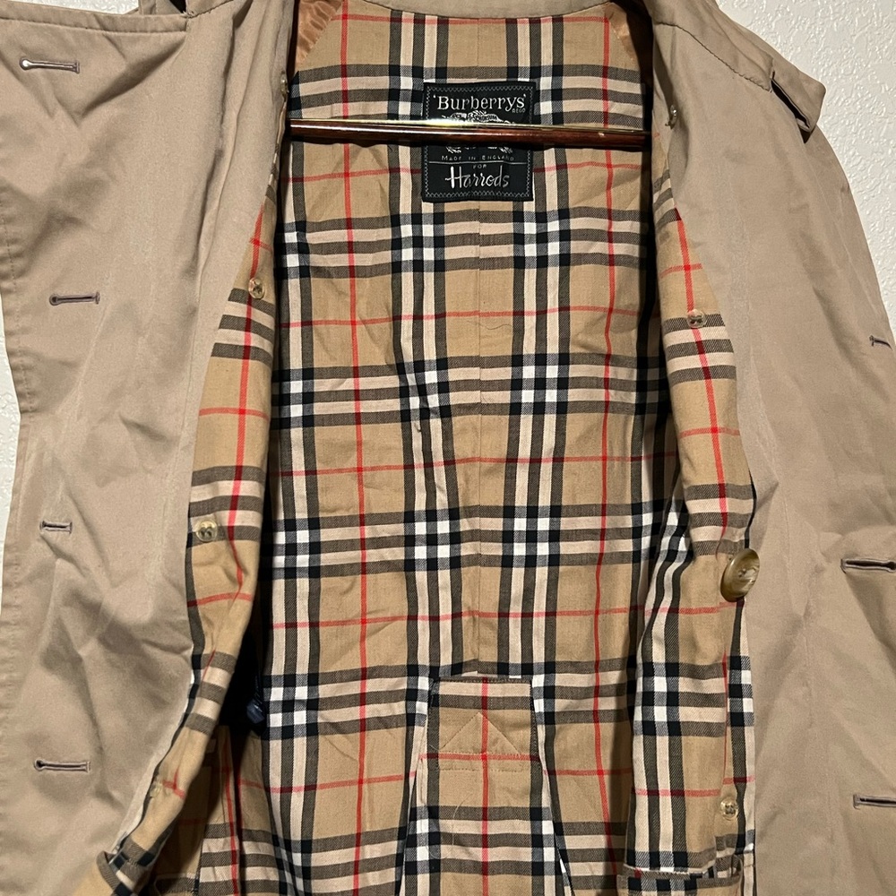 Burberry Beige Double-Breasted Trench Coat